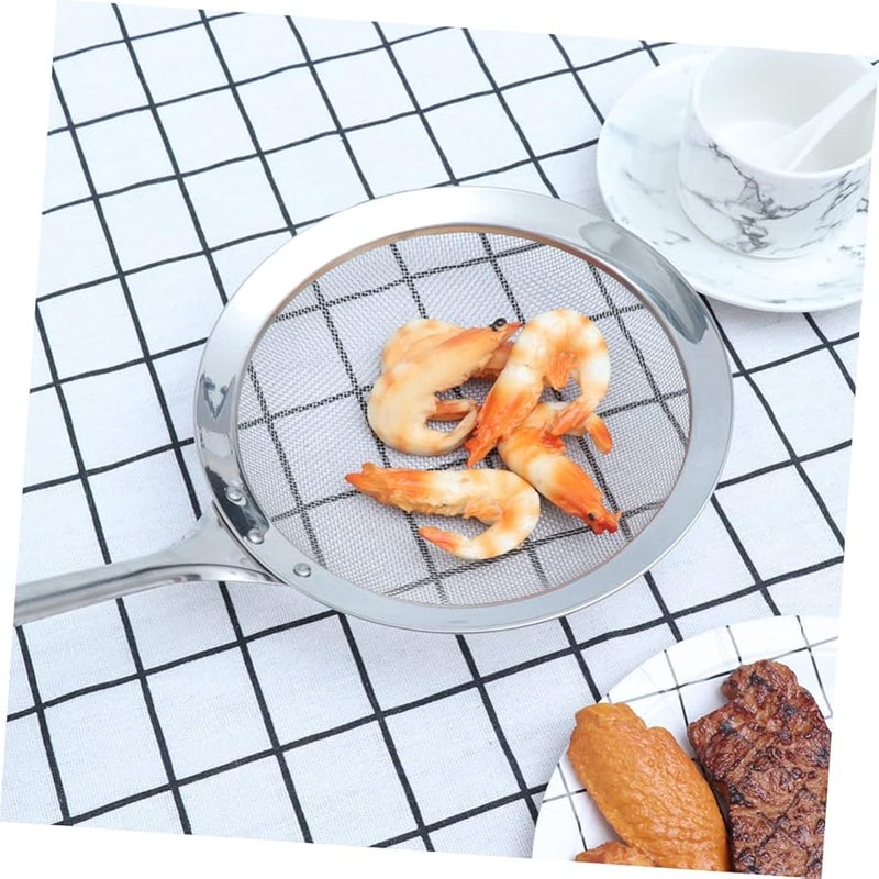 Size 3 Stainless Steel Long Handle Strainer Spoon for Hot Pot Soy Milk Skimmer Ladle - Image 5